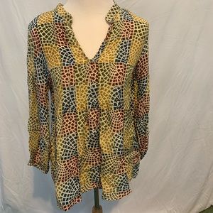 Multi-colored Tolani blouse